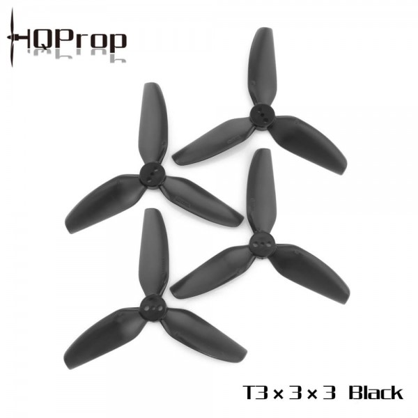HQProp 3 Zoll Propeller T3x3x3 Schwarz