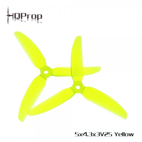 HQProp 5 Zoll Propeller 5x4.3x3 V2S Freestyle Gelb