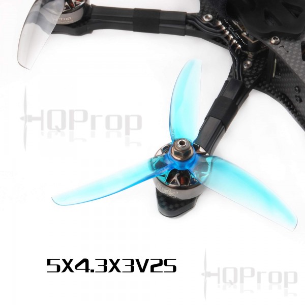 HQProp 5 Zoll Propeller 5x4.3x3 V2S Freestyle blau