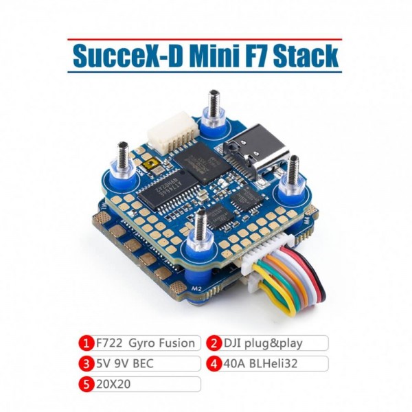 iFlight SucceX-D Mini F7 TwinG Stack - Mini F7 + 45A ESC