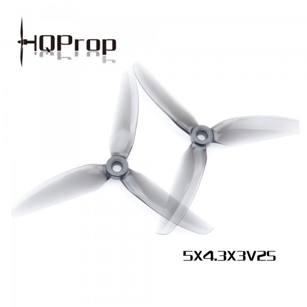 HQProp 5 Zoll Propeller 5x4.3x3 V2S Freestyle grau 3 Blatt Props